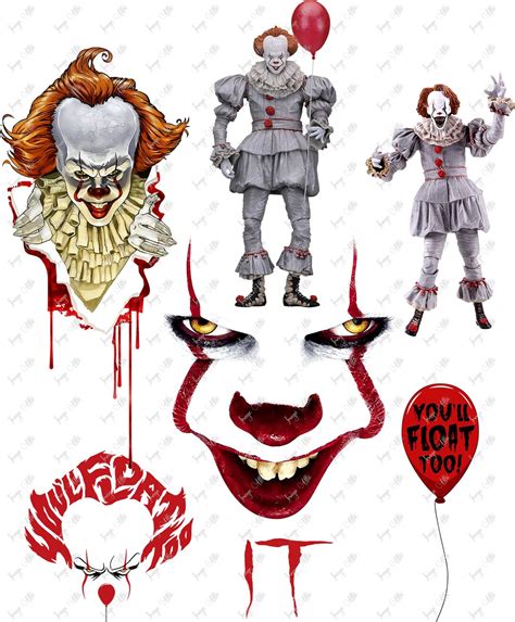 Pennywise Clown Halloween 2 Sizes Waterslide Decal - Etsy