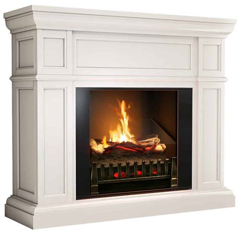 Artemis White Electric Fireplace Mantel & Insert with Sound and Heater – Most Realistic Electric ...