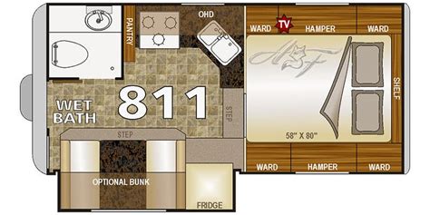 Arctic Fox Truck Camper Floor Plans - floorplans.click