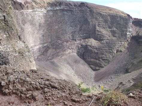 Vesuvius crater stock photo. Image of leading, tourist - 68582874