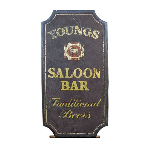 Vintage Saloon and Bar Pub Sign | Pub signs, Signs pub, Saloon