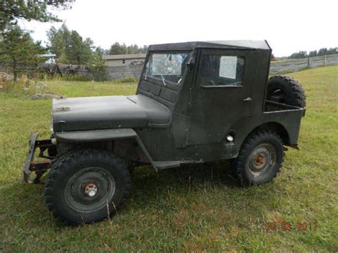 1946 Willys Jeep w/ Extra Engine, front end, rear end springs & Box of Parts etc - Classic ...