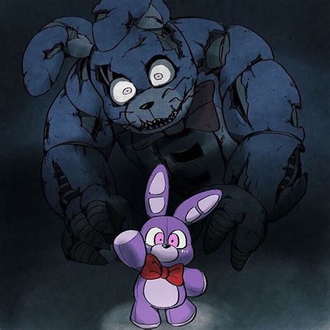 Nightmare Bonnie and Plush Bonnie | Fnaf fanart | Fnaf drawings, Fnaf art, Anime fnaf