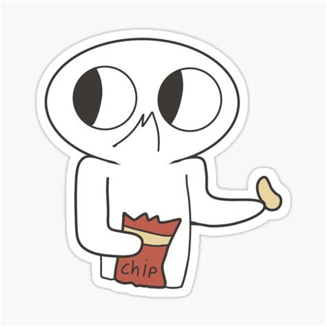 "Chip guy" Sticker by asacolored | Redbubble