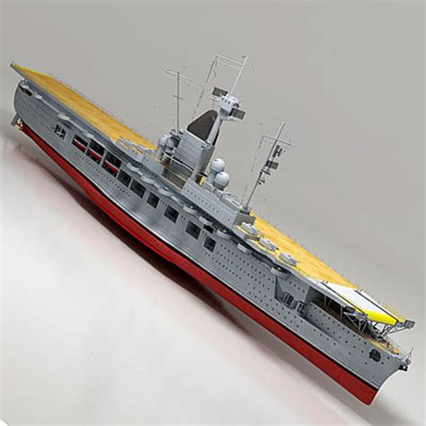 graf zeppelin aircraft carrier 3d model