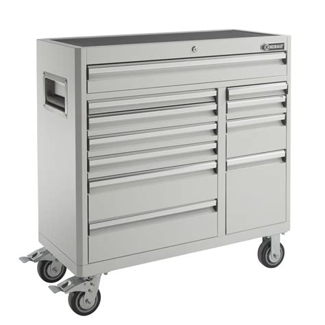 Shop Kobalt 41-in W x 41-in H 11-Drawer Ball-bearing Steel Tool Cabinet (White) at Lowes.com