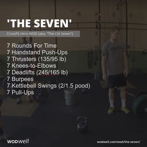 "The Seven" Workout, CrossFit Hero WOD (aka: "The CIA Seven") | WODwell