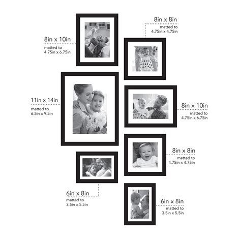 Belle Maison Gallery Wall Frame 7-piece Set | Photo wall gallery, Family photo wall collage ...