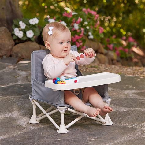 hiccapop Omniboost Travel Booster Seat with Tray for Baby, Folding Portable High Chair - Walmart.com