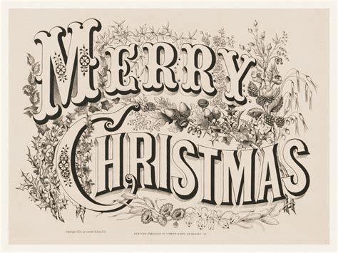 Vintage Merry Christmas Image