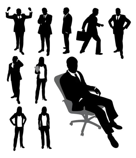 Businessman silhouette. — Stock Vector © nuraschka #8346191