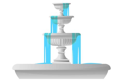 Fountain Cartoon Icon. City Park Water D Graphic by onyxproj · Creative Fabrica