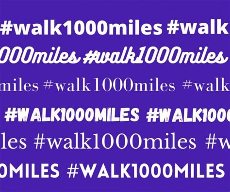 What is the Walk 1000 Miles challenge? - Walking Academy