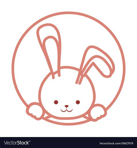 Cute bunny icon Royalty Free Vector Image - VectorStock