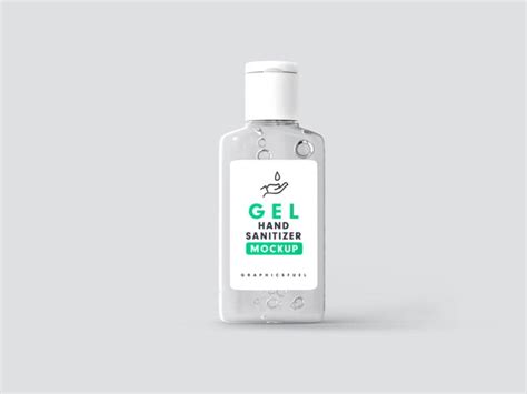 Free Hand Sanitizer Bottle Mockup | Mockuptree