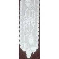 Table Runner Ornaments 15x60 White Heritage Lace - Elegance of Lace Boutique