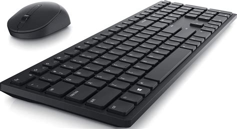 Dell KM5221W Pro US International Full-Size Keyboard & 4000 DPI Optical LED 2.4GHz Wireless ...