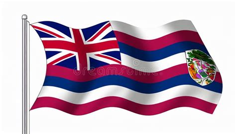 State Flag of Hawaii stock illustration. Illustration of americana ...