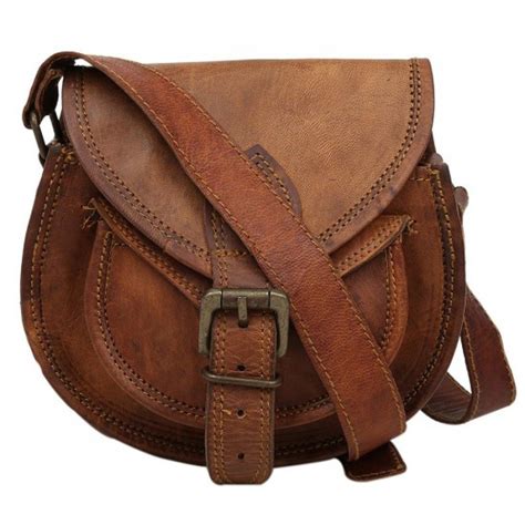 Genuine Leather Women's Crossbody Sling Bag 9 X 7 X 3 Inches Brown ...