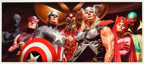 Alex Ross, "Avengers Assemble," 2010, courtesy of the artist, AVENGERS ...