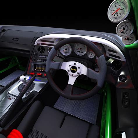 Toyota Supra RZ interior 3D Model $125 - .max .obj .fbx - Free3D