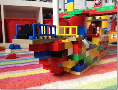 My son and I built that >>: Duplo pirate ship..