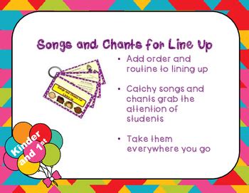 Line Up Songs and Chants by Michelle's Technology and MORE | TpT