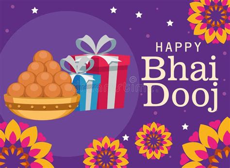 Happy Bhai Dooj Celebration Stock Vector - Illustration of india, bhai ...