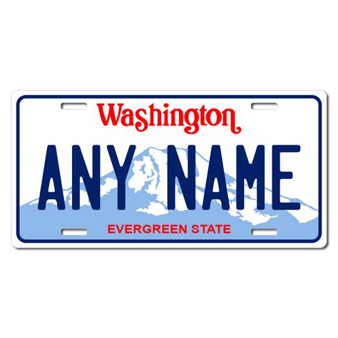 Washington Replica State License Plate for Bikes, Bicycles, ATVs, Cart ...