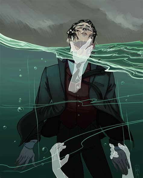 oh mY GOD. THIS IS STUNNING I LOVE ALL THE LINES IN THE WATER AND THE STORM BEHIND HIM WOW | Six ...