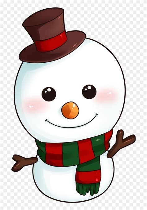 Clipart Christmas Snowman 8 Happy New Year Greetings - Cute Snowman Clipart - Free Transparent ...