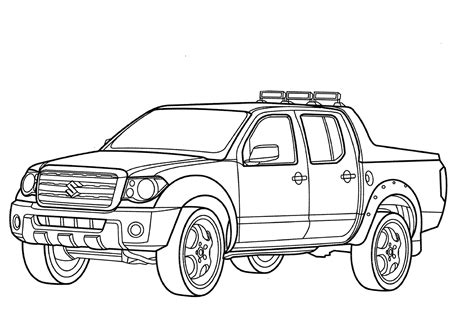 Police Truck Coloring Pages at GetColorings.com | Free printable colorings pages to print and color