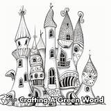 Architecture Coloring Pages  Free & Printable sketch template