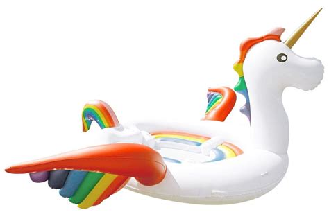 Giant Pool Floaties | Rainbow Unicorn - Shop Now! | Unicorn pool float, Pool floaties, Unicorn ...