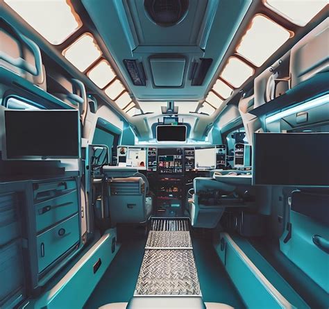 Premium AI Image | Design Interior View of an Ambulance