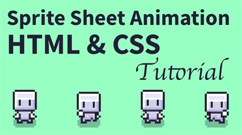 Sprite sheet animation tutorial with HTML and CSS - YouTube