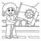 Clipart Flag Coloring Page sketch template