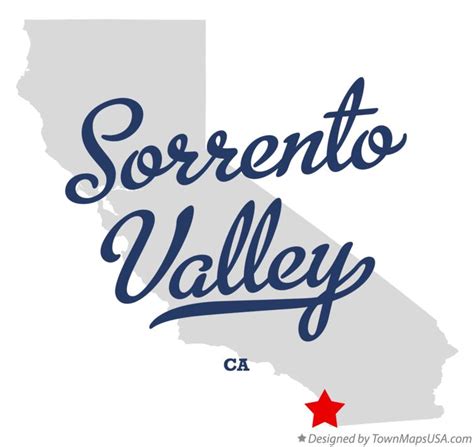 Map of Sorrento Valley, CA, California