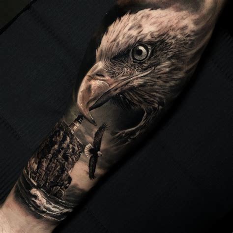 Realistic eagle tattoo made by Tobias Agustini, in Spain. Hit the link below to see his T1S ...