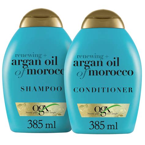 OGX Renewing + Argan Oil of Morocco Shampoo & Conditioner Set, 13 Ounce ...