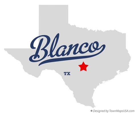 Map of Blanco, TX, Texas