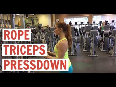 Rope Triceps Pressdown - YouTube