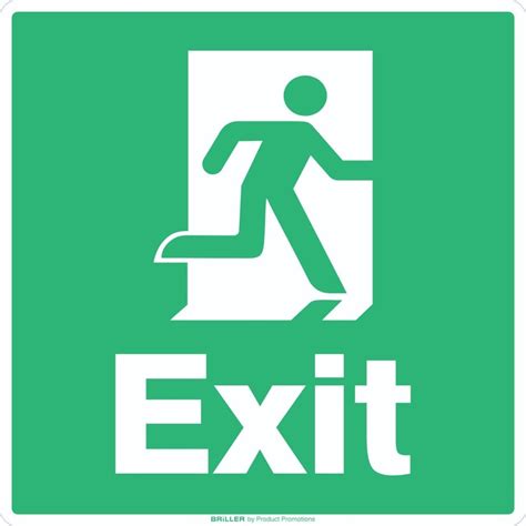 Emergency Exit Stickers- Square at Rs 365/piece in Mumbai | ID: 23700887591