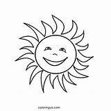 Sun Coloring Pages Free Printable PDF sketch template