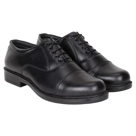 Buy Black Police Shoes for Men Online in India @ SeeandWear.com