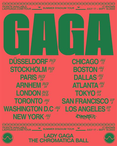 Lady Gaga Expands 'The Chromatica Ball' Tour to Asia - That Grape Juice