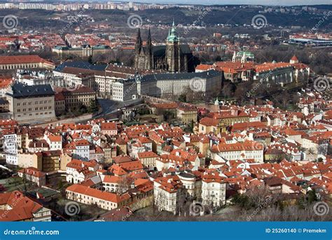 Aerial View of Prague Castle Stock Photo - Image of destinations ...