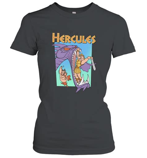 Disney Hercules Hydra Battle Retro Graphic T Shirt Women T-shirt