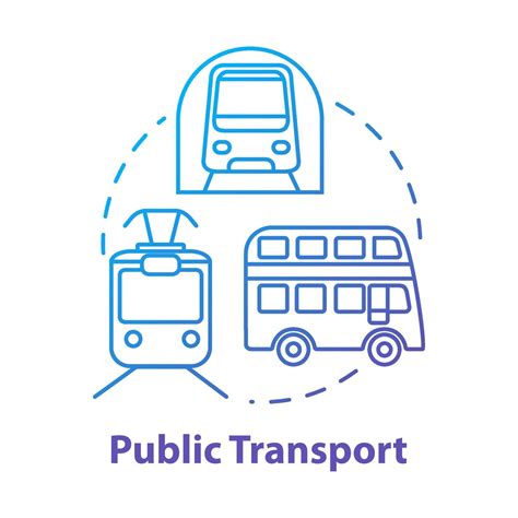 Public transport concept icon 3159867 Vector Art at Vecteezy