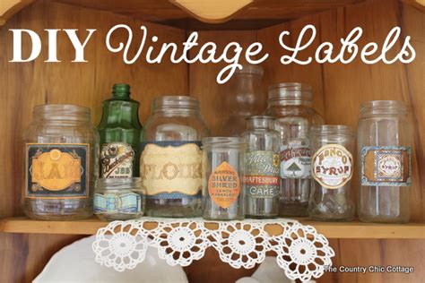 Make Your Own Vintage Labels - The Country Chic Cottage